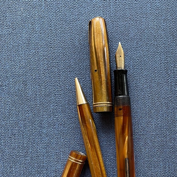 Watermans Fountain and Pencil Pen  Military  Set - RARE FIND - Picture 12 of 13